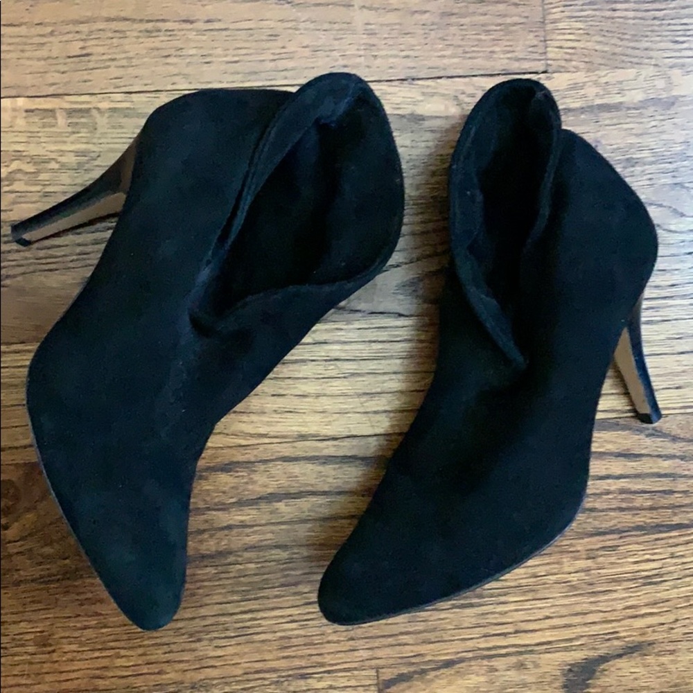 Dolce Vita suede bootie heels
